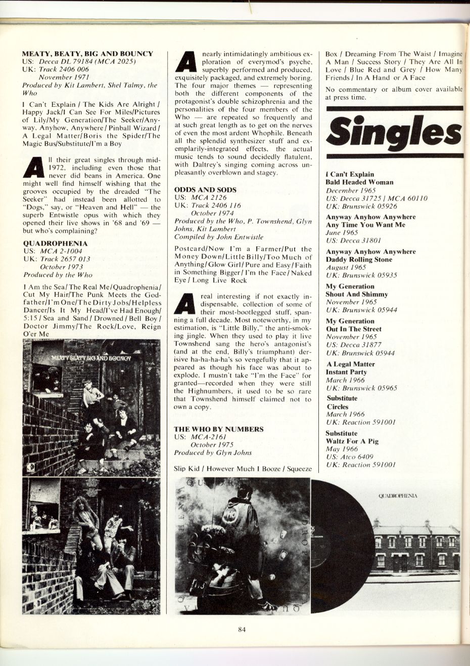 The Who - Ten Great Years - Page 84